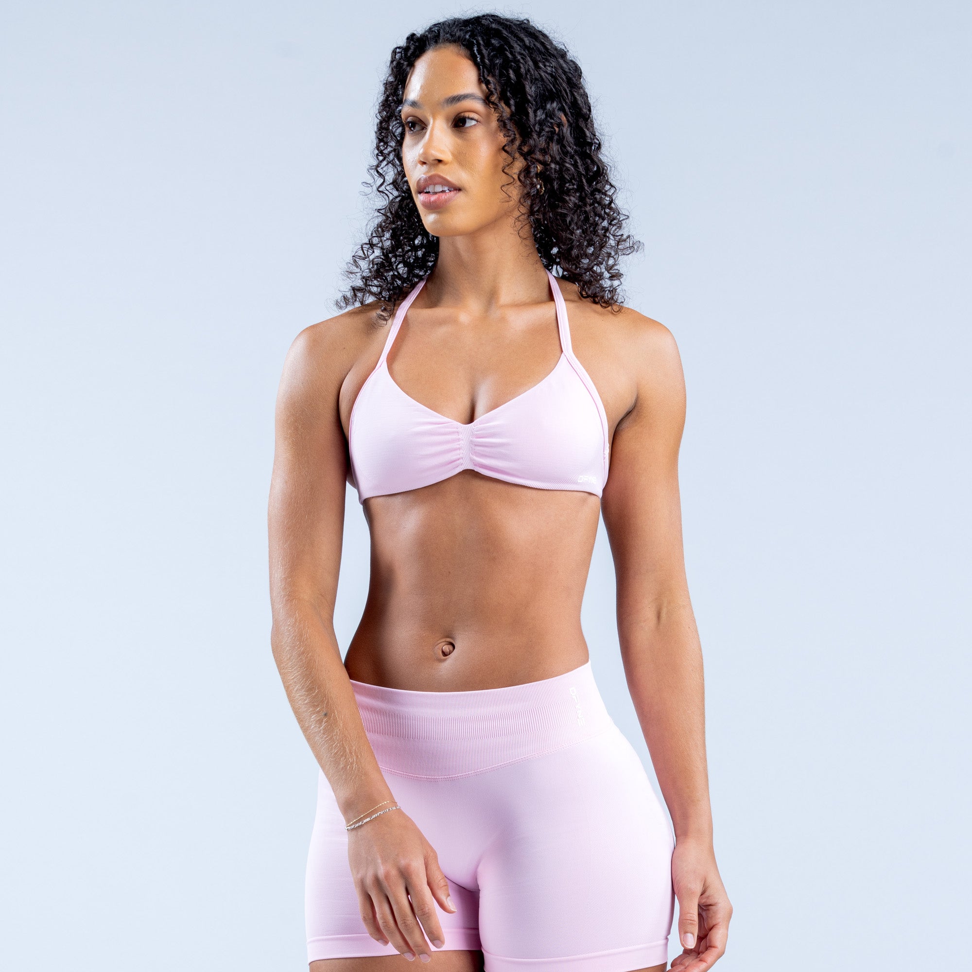 Sujetador Deportivo DFYNE Impact Strappy Mujer Rosas Claro Rosas | 6384-ZHWIV