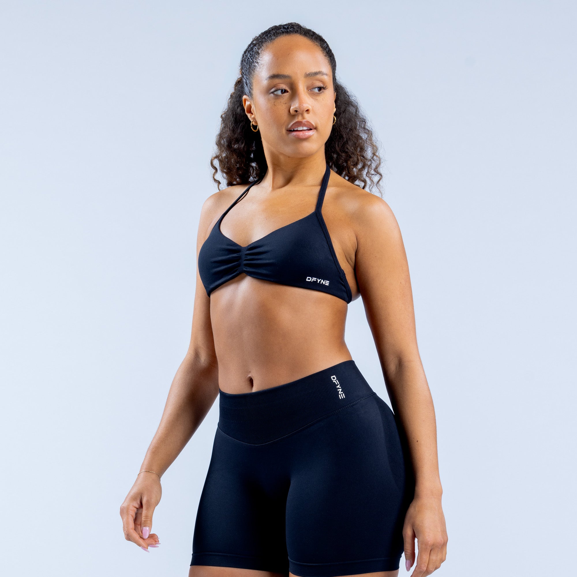 Sujetador Deportivo DFYNE Impact Strappy Mujer Negros | 5190-NUVEW
