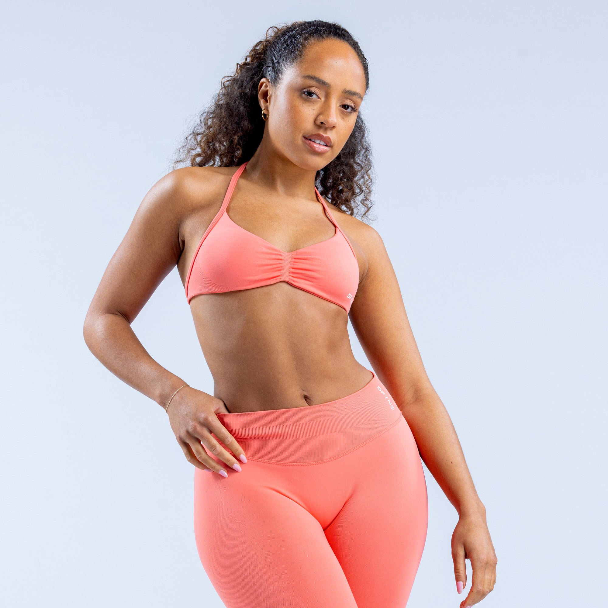 Sujetador Deportivo DFYNE Impact Strappy Mujer Coral | 5627-VHKMG