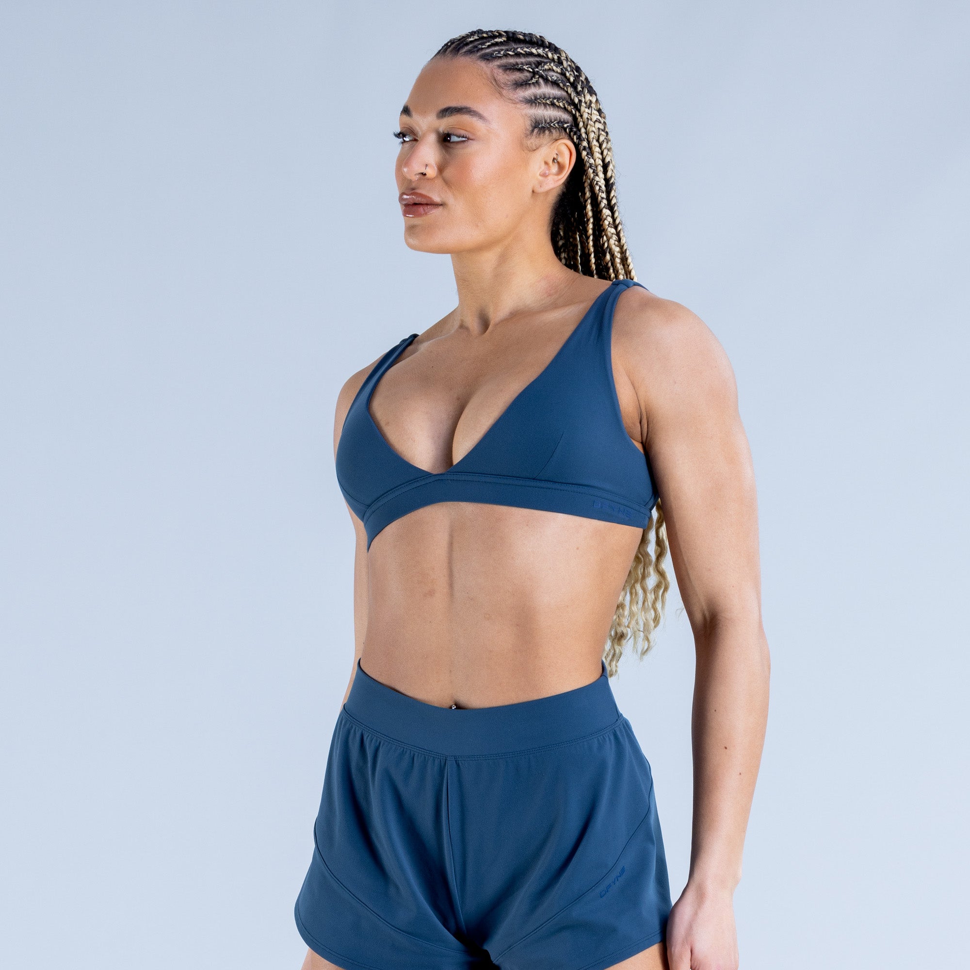 Sujetador Deportivo DFYNE Origin Minimal Mujer Azules | 2785-AXPOR