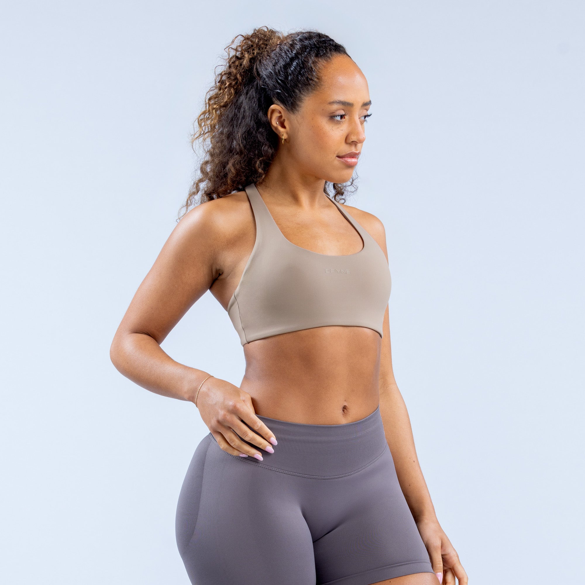 Sujetador Deportivo DFYNE Origin Racer Back Mujer Kaki | 0489-UOAEJ