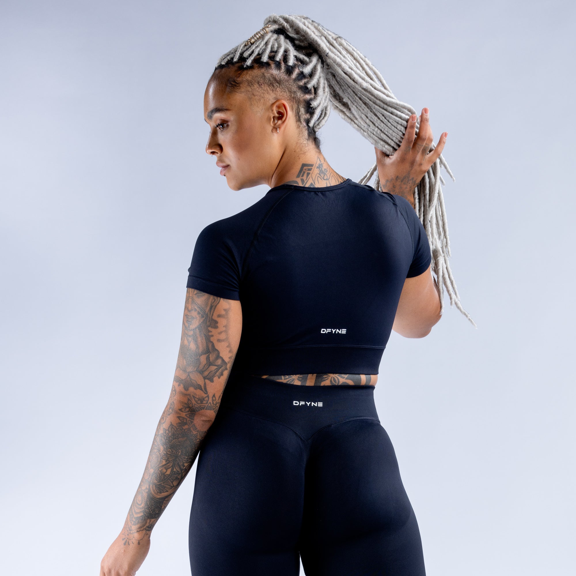 Top DFYNE Impact Crop Mujer Negros | 4723-KFLND